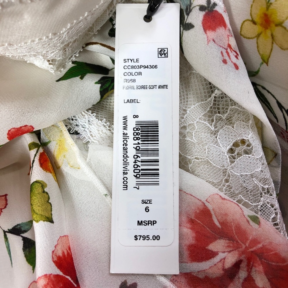 Alice + Olivia Yula Silk Midi Skirt - Picture 7 of 8